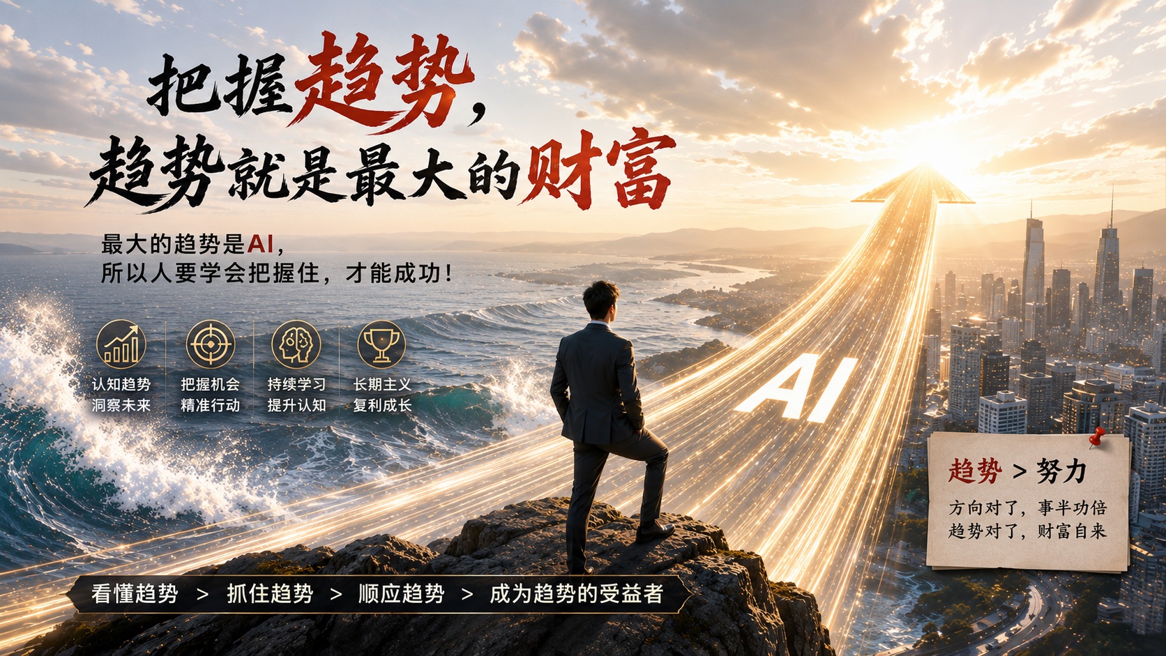 把握趋势，趋势就是最大的财富